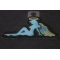 Angel Girl Patch | Embroidered Patches Angel Girl Novelty Iron on Patch diagonal view
